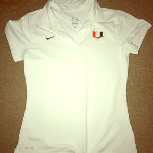Nike UMiami Dri-fit collared shirt